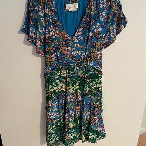 Anthropologie Floral Mini Dress, Small